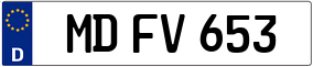 Trailer License Plate